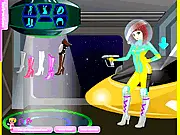 Space Girl Zita Dress Up game image showing the character Zita in a futuristic space outfit, ready for cosmic travel. Play this free dress-up game online.