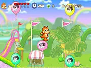 Drago Adventure online game screenshot, dragon using elemental powers in a platform level