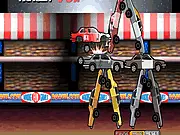 Destroy All Cars free online physics game, adjust ramp to crash cars, play destructive demolition game