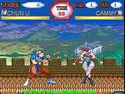 Play Street Fighter II: The World Warrior free online, Ryu and Ken fighting, classic Capcom fighting game