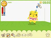 Can Your Pet free online game screen showing a happy virtual pet with status meters
