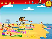 The title screen image for Naughty Boy 2, showing a cartoon boy holding a slingshot with various mischievous targets in the background.