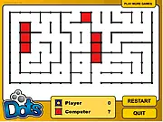 Play the free classic two-player strategy board game Dots II online at PlayArcadeHub