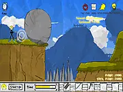 The Harry Stick Journey Online - free stick figure logic and gravity puzzle game