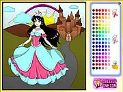 Princess Castle Coloring free online fairy tale art game