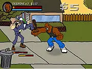 Thug Jacker Half Online Game - Play Free Beat 'Em Up on PlayArcadeHub - Deebone Fighting for his Bike