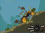 Play Tractors Power free online, tractor driving balance game, avoid explosion, navigate hills rocks and boxes