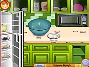 Caramel Rolls free online cooking game featuring a plate of freshly baked, glazed caramel sticky rolls made with Sara's recipe