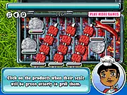 Screenshot from BBQ Party showing various fruits, vegetables, and meat being prepared for the grill in the free online cooking game