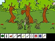 Obama Jurassic Park Free Game Play Online, Point-and-Click Adventure with Obama and Dinosaurs, Free online game at PlayArcadeHub