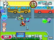 Zoo Racer free online top-down arcade racing game with retro pixel art
