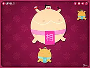Hungry Sumo free online game gameplay screenshot physics puzzle