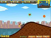 Free online game thumbnail for Valentine Rally featuring a couple riding a motorbike in a competitive racing game on PlayArcadeHub