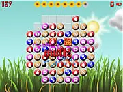 Play Nature Bubbles free Match 3 online game, swapping gems to create matches and score points.