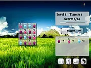 Hot Pepper Puzzle online game screenshot, showing elements being moved to form a burn line