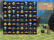 Fishy Fate online arcade game, single-level high-score chase, making matches for random points from fish