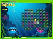 Colored bubbles being matched in a line, showing the gameplay of the Babela bubble swap match 3 online puzzle game.
