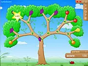 Fruity Bugs 2011 free online puzzle game screenshot with ladybugs and colorful fruit