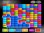 Flood Of Colors free online puzzle game screenshot showing a grid of squares in different colors, classic flood-fill gameplay