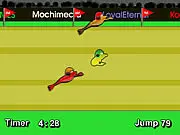Play FrogRace online free clicker game, clicking fast to make a frog win a race