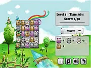 Funny Zoo Puzzle online game play free line matching challenge