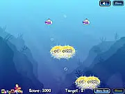Submarine Smasher Logic Puzzle Free Game showing multiple submarines on a grid in the ocean