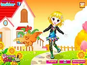 My 7th Thanksgiving Day game screenshot, a cute girl wearing an autumn-themed dress and smiling, ready for the holiday.