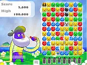 Bomboozle 2 free online match-three puzzle game with colorful blobs and bombs