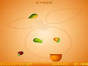 Play Fruits Fall free online game, catch juicy fruits with mouse, avoid rotten fruits, arcade game on PlayArcadeHub