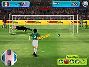 Online soccer game screen showing the Copa America Argentina 2011 tournament logo with players from South American national teams.