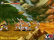 Three Kingdoms: Legend of Huang Zhong free online strategy game screenshot of the general Huang Zhong in battle, one of the Five Tiger Generals