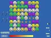 Play Smile Popping free online puzzle game with colorful smiley faces