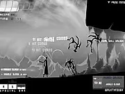 Armed with Wings Culmination free online game screen showing a swordsman fighting a monster in silhouette style