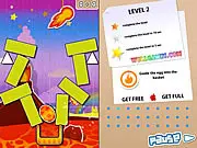 Finger Physics puzzle game online, stacking colored blocks and magnets to build a tower