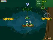 Bubble Puzzle game screenshot, guiding a fragile bubble through obstacles to safety in a relaxing online game