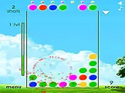 Meadow Balls free online logic puzzle game with colorful balls on a meadow background