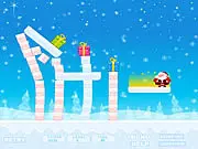 Play Christmas Gift free online puzzle game, guide the gift to Santa, destroy blocks with mouse, free game on PlayArcadeHub