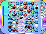Play Match Three Turbo free online puzzle game with 8 unique power-up tools, swapping faces to match three
