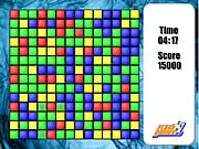 Tiles Away free online puzzle game, matching colored tiles to create large squares on PlayArcadeHub