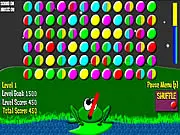 Froggy Feast free online match puzzle game with color changing orbs