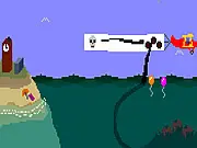 Free online game thumbnail for Majesty of Colors, an interactive story game about a giant tentacle making choices with humans, on PlayArcadeHub