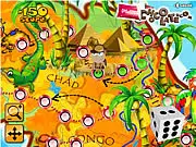 Smarty Race Game Africa Quiz board and question screen, showing a dice roll and a multiple-choice question about the continent of Africa.