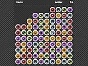 Bubble Schmubble free online puzzle game screenshot - popping groups of brightly colored bubbles
