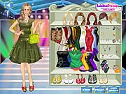 Rebelde Star Carla Dress Up free online game, styling the brunette star for the red carpet, celebrity fashion game