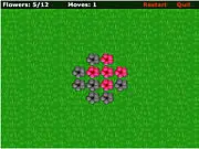 Play Red Flowers Puzzle free online logic game with 28 levels
