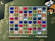 Play Juwel Swap Deluxe free online match-3 puzzle game, swapping colorful diamonds and jewels