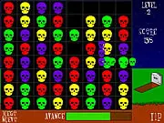 Calaveras free online match 3 puzzle game with colorful sugar skulls