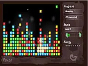 Shatter Arcade free online game screenshot - fast-paced action with blocks being destroyed by projectiles