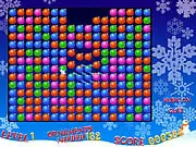 Christmas Crunch free online click-and-match puzzle game destroy ornaments