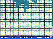 Play Collapse Xmas Edition free online puzzle game, clicking groups of colored ice cubes